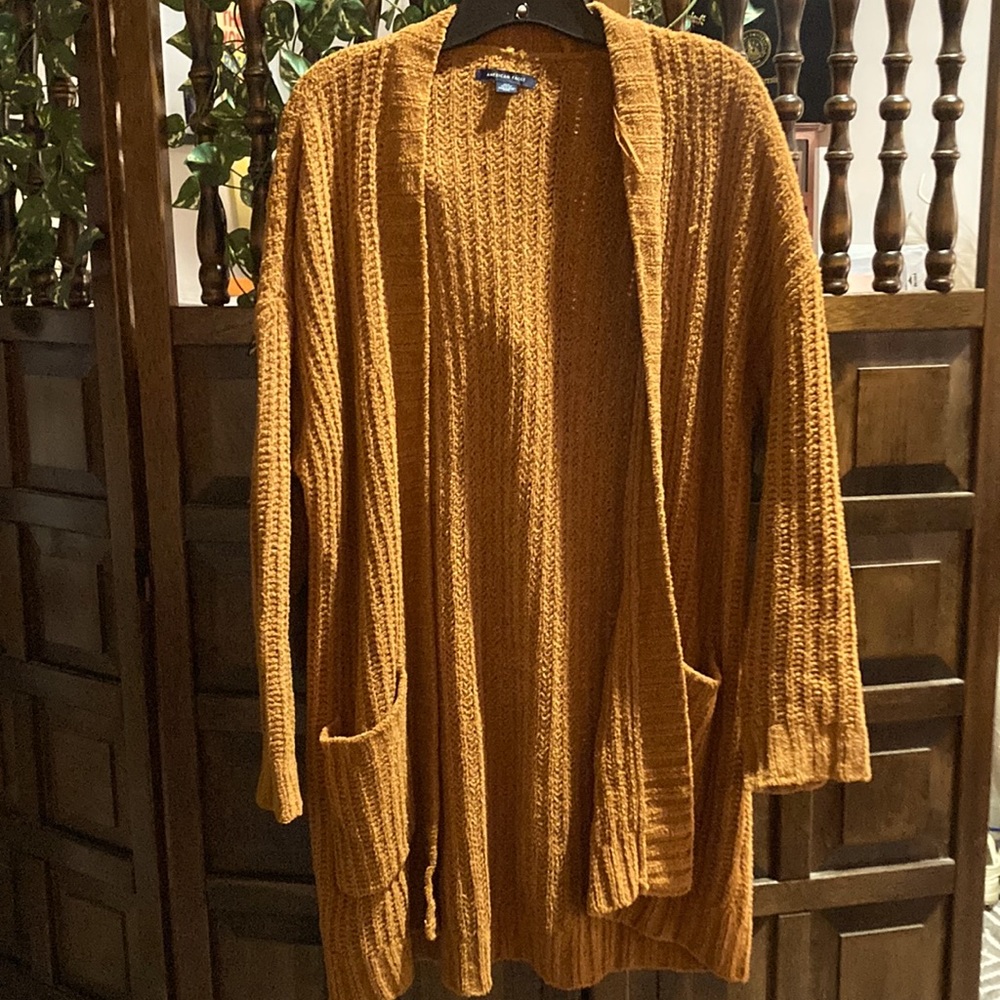 Well loved American eagle copper cardigan